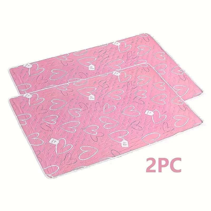 2 Large Pet Pee Pads - Reusable, Super Absorbent, Washable Pee Pads for Small Pets, Suitable for Guinea Pigs, Hamsters, Rabbits, Etc. - Easy-To-Clean Cage Liner 120X80Cm