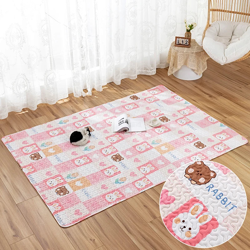 Rabbit Floor Mat Pet Sofa Cushion Training Pad Guinea Pig Mat Lapin Cage Mat Cat Dog Sleeping Blanket Fence Pad Bunny Supplies