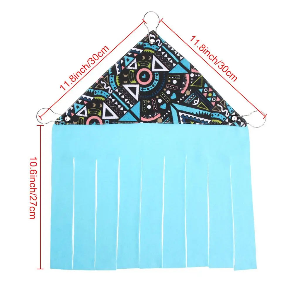 Small Animal Sleeping Bed Pet Tassel Tent Squirrel Hammock Guinea Pig Hideout Hideaway Corner House Hamster Nest