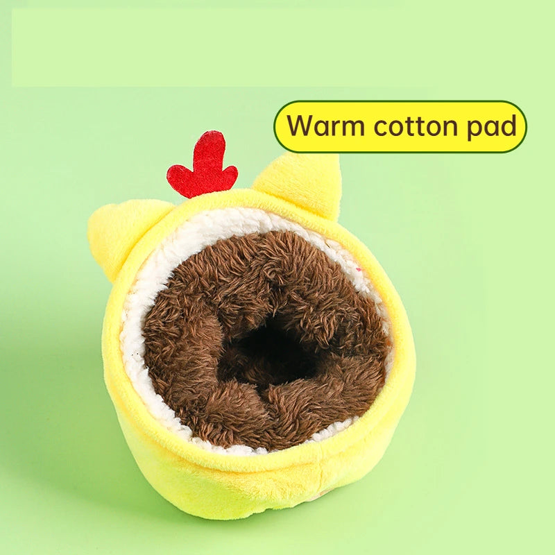 Small Pet Nest Hamster Nest Mat Arctic Velvet Warm Cotton Nest Pad Hamster Hedgehog Dragon Cat Rabbit Pet Mat Guinea Pig Cage