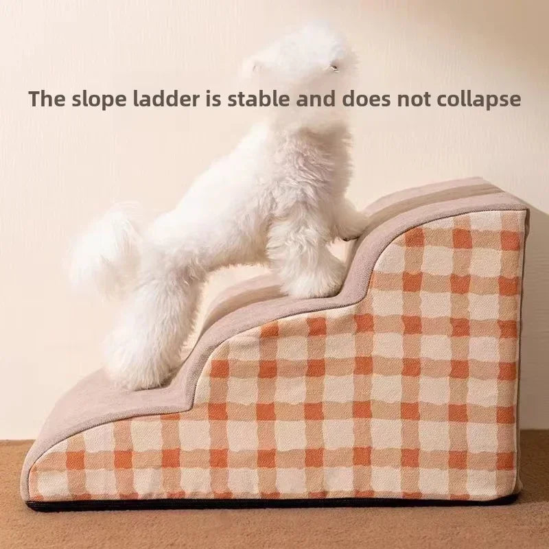 Pet Ramp High Density Foam Dog Secure Stairs Dog Gate Non-Slip Pet Steps for Older Dogs pet with Joint Pain Sofa Bed Ladder