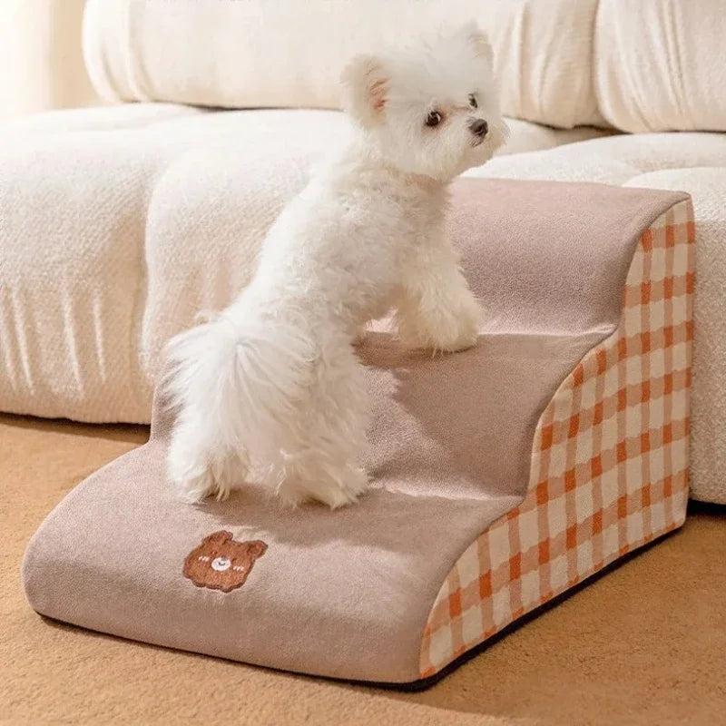 Pet Ramp High Density Foam Dog Secure Stairs Dog Gate Non-Slip Pet Steps for Older Dogs pet with Joint Pain Sofa Bed Ladder