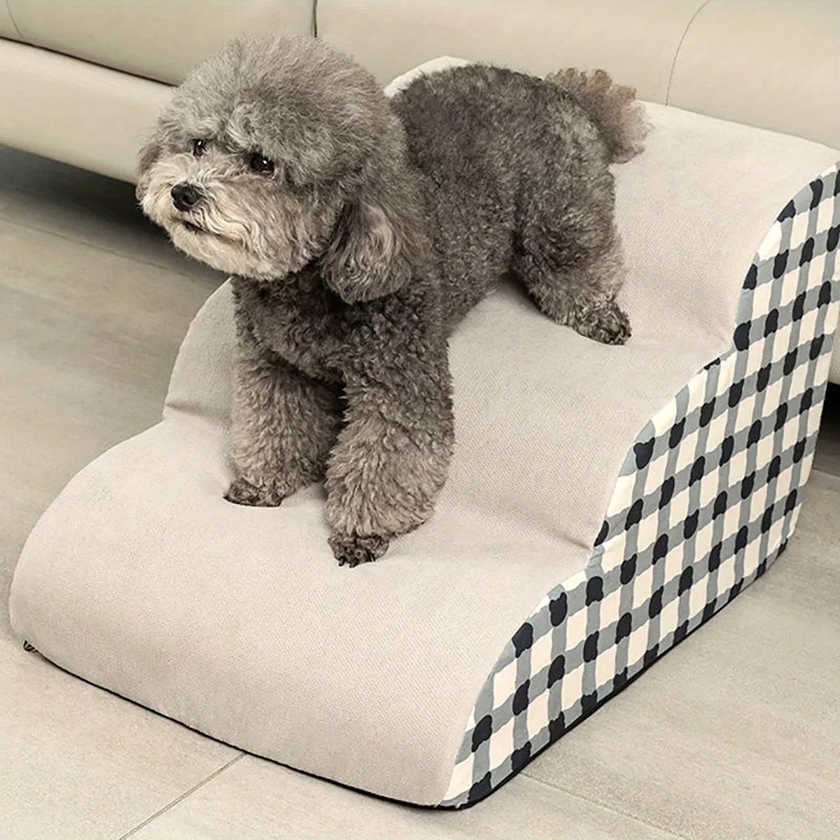 Pet Ramp High Density Foam Dog Secure Stairs Dog Gate Non-Slip Pet Steps for Older Dogs pet with Joint Pain Sofa Bed Ladder