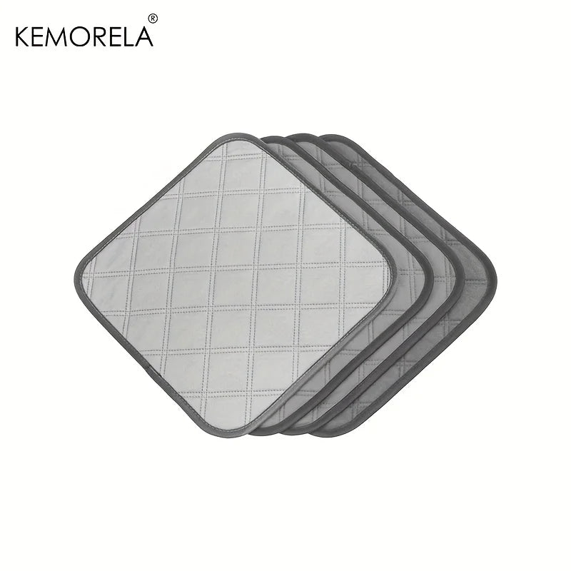 4PCS Washable Guinea Fleece Cage Liners Anti-Slip Reusable Absorbent Pee Pads for Small Animal Care