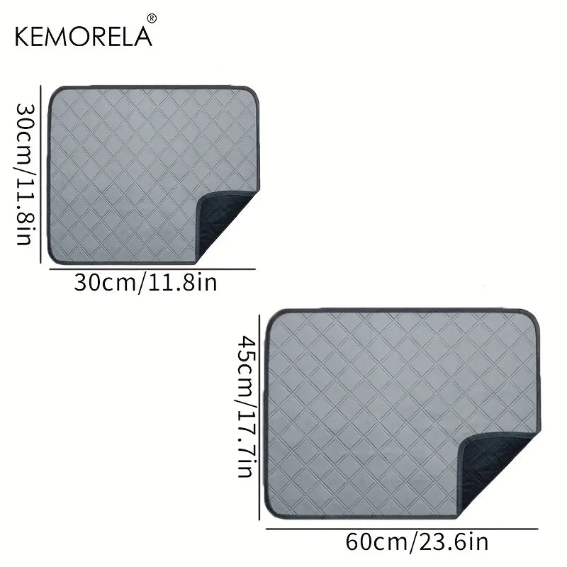 4PCS Washable Guinea Fleece Cage Liners Anti-Slip Reusable Absorbent Pee Pads for Small Animal Care