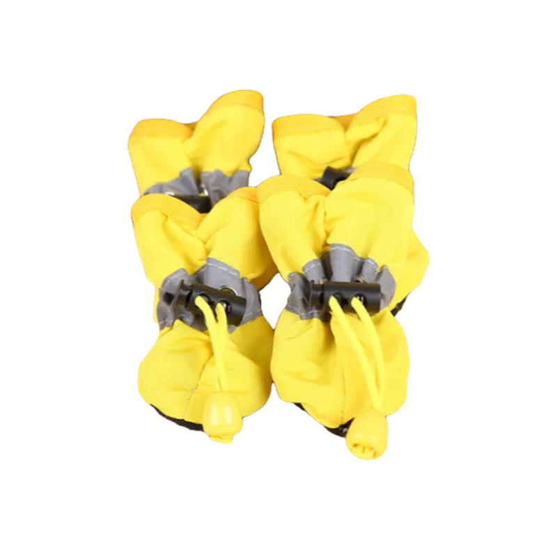 4 PCS Set of Waterproof Pet Dog Shoes, Anti Slip Soft Soled Rain Boots, Kitten Dog Shoes, Puppy Boots, Paw Accessory