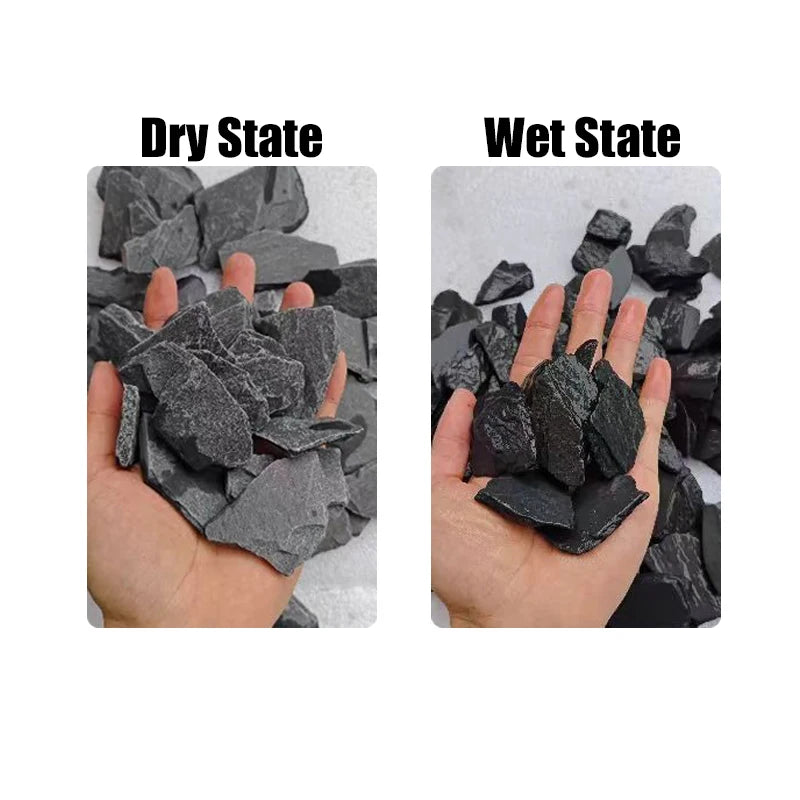 500/1000g Random Size Flat Slate Stone Pieces Aquarium Decor Rocks for Fish Tank Aquascape Landscape Reptile Cage Decoration ZYF