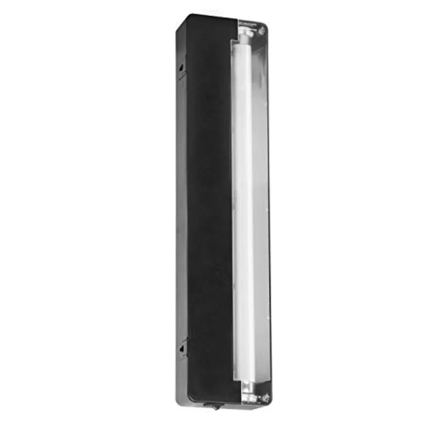 Reptile T8 Slimline Desert Pet Habitat Light Fixture with 15 Watt Fluorescent Bulb, 18 Inches, Black