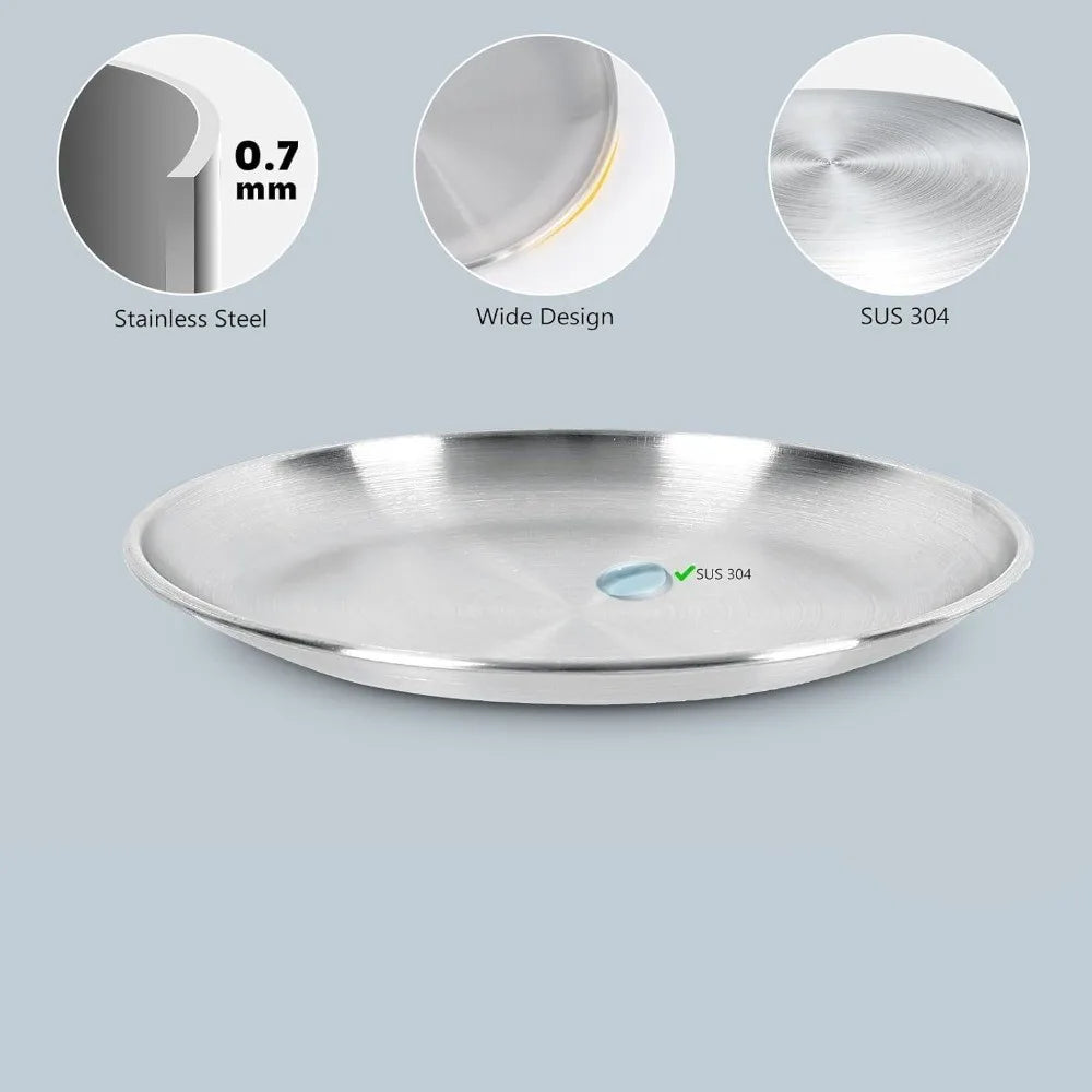 4pcs Whisker-Friendly Stainless Steel Cat Bowls Set - 6.7" Wide Metal Food Bowls with Non-Slip Base, 13oz Capacity, Durable & Easy-Clean Design for Indoor/Outdoor Use, Without Battery