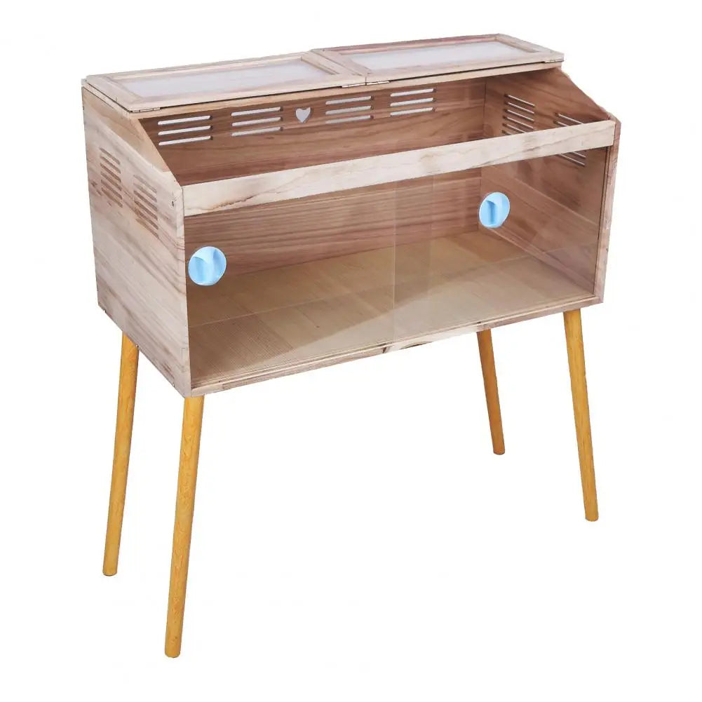 Wooden Hamster Cage with Legs, Guinea Pig Cages Chew Proof, Hamster House, Hamster Habitat with Lockable Design