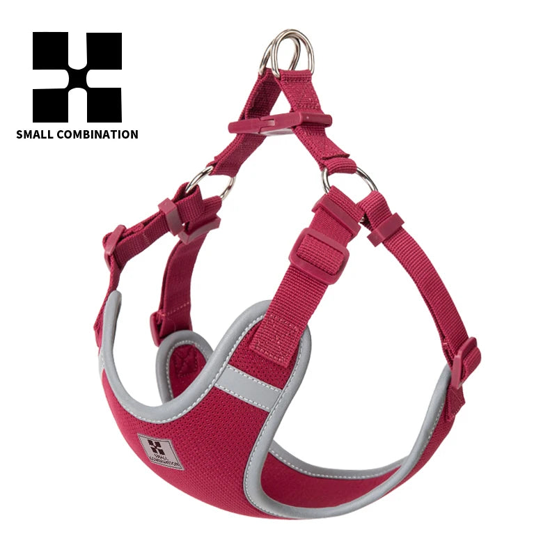 Cat Dog Harness Leash Set for Small Medium Dog Adjustable Pet Harness Reflective Breathable Outdoor Walking Pet Accessories