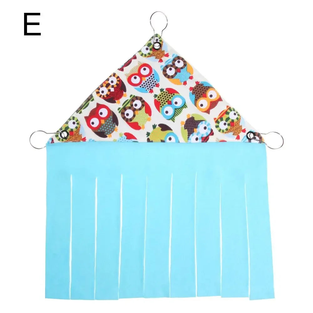 Small Animal Sleeping Bed Pet Tassel Tent Squirrel Hammock Guinea Pig Hideout Hideaway Corner House Hamster Nest