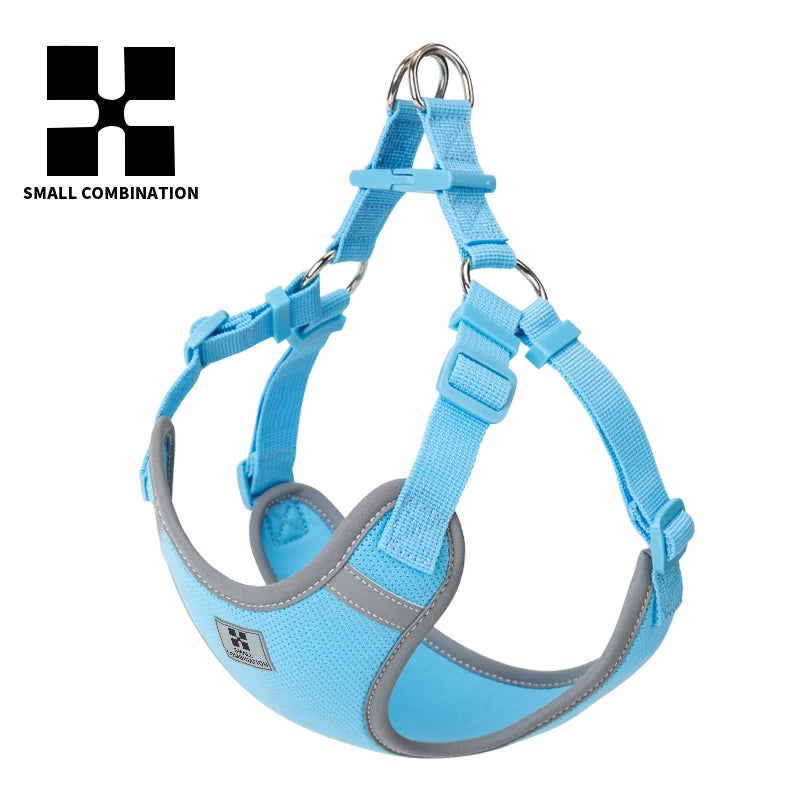 Cat Dog Harness Leash Set for Small Medium Dog Adjustable Pet Harness Reflective Breathable Outdoor Walking Pet Accessories