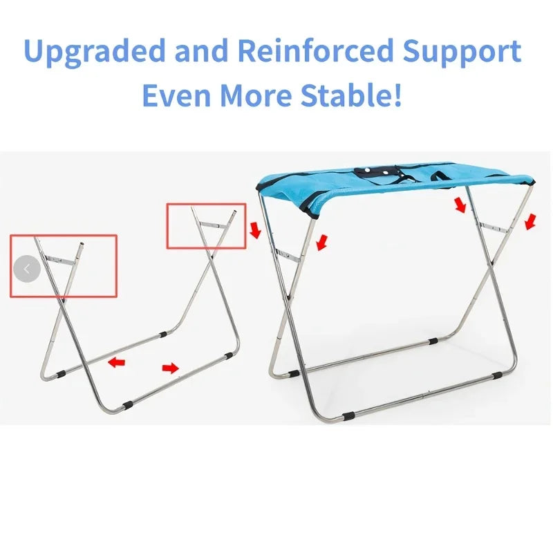 Foldable Pet Grooming Hammock With Stainless Steel Frame Stand Joint‑Friendly Bathing Sling For Small Medium Cats Dogs Under 15kg Home Pet Grooming Helper