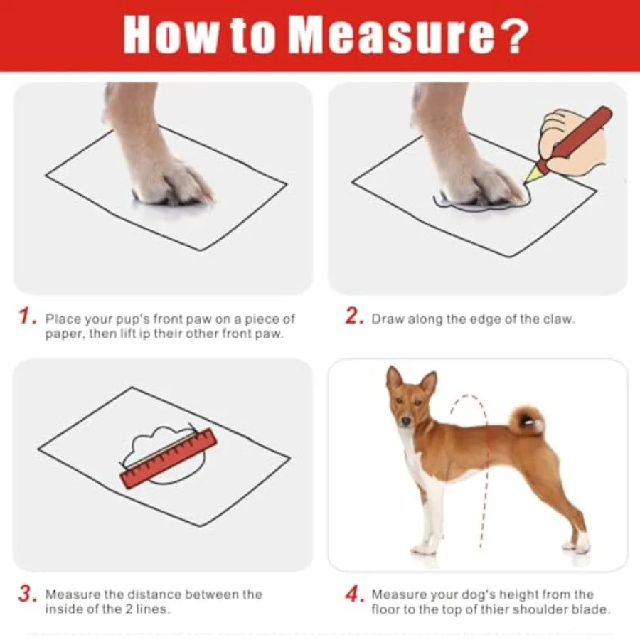 Dog Suspender Boots, Tall Anti-Slip and Fall Waterproof Shoes Leggings, Adjustable Suspender Boots for Winter Snow Rain Hiking