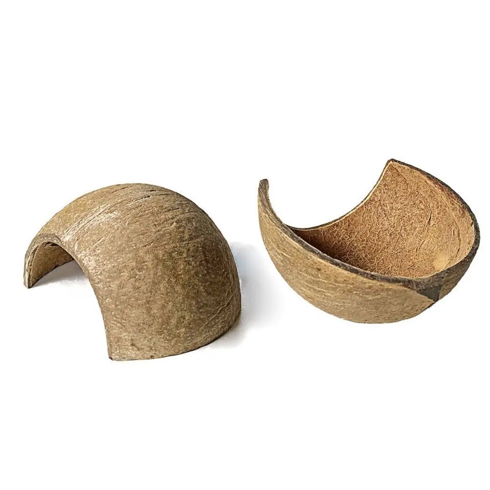 Natural Coconut Shell Coconut Shell Hamster Nest Bite-resistant Small Pet Toy Guinea Pig Hideout Reptile Hide Habitat Hamster