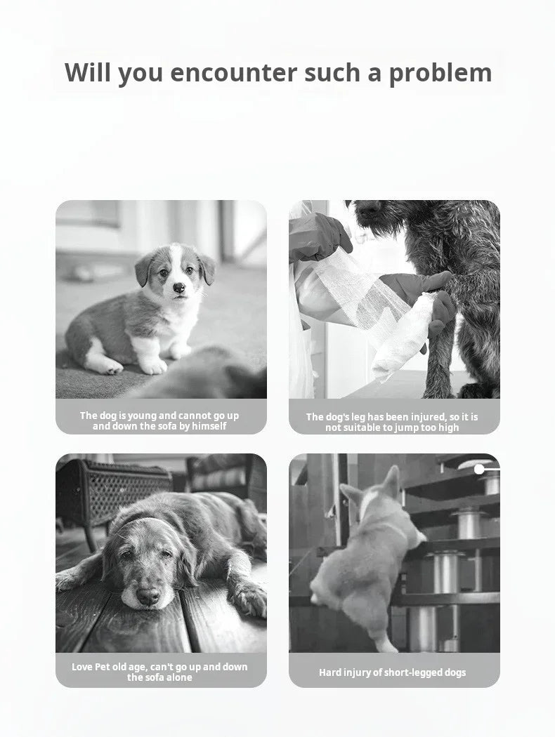 Pet Ramp High Density Foam Dog Secure Stairs Dog Gate Non-Slip Pet Steps for Older Dogs pet with Joint Pain Sofa Bed Ladder
