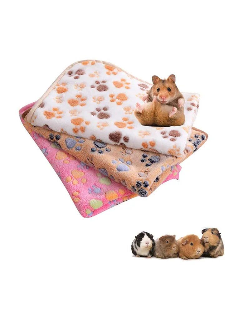 Small pet fleece blanket in soft flannel material