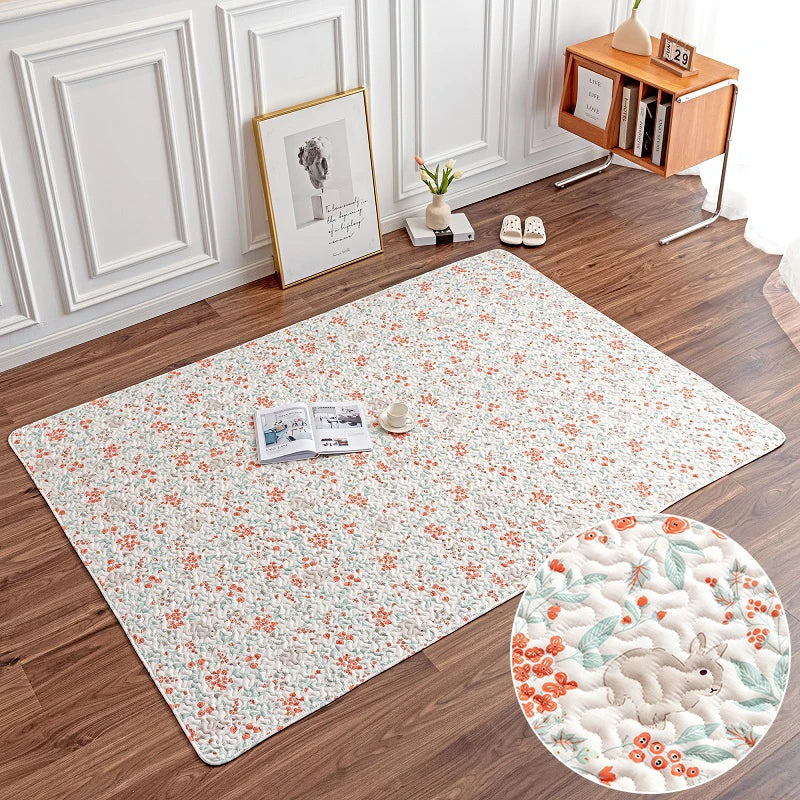 Rabbit Floor Mat Pet Sofa Cushion Training Pad Guinea Pig  Mat Lapin Cage Mat Cat Dog Sleeping Blanket Fence Pad Bunny Supplies