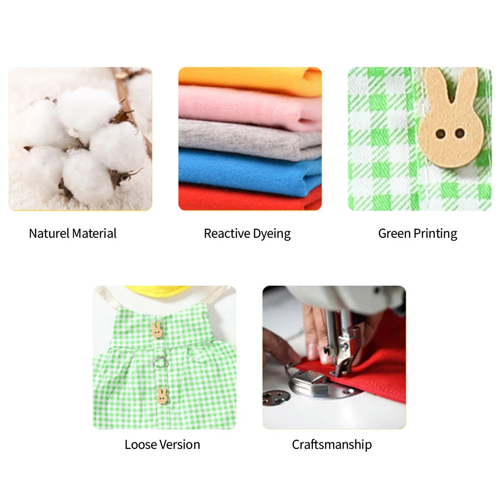 Cute Bunny Pet Vest Accessories Outdoor Leash Rabbit Clothes with Bag Hat Harness Strap Leash Dress Clothes for Guinea Pig