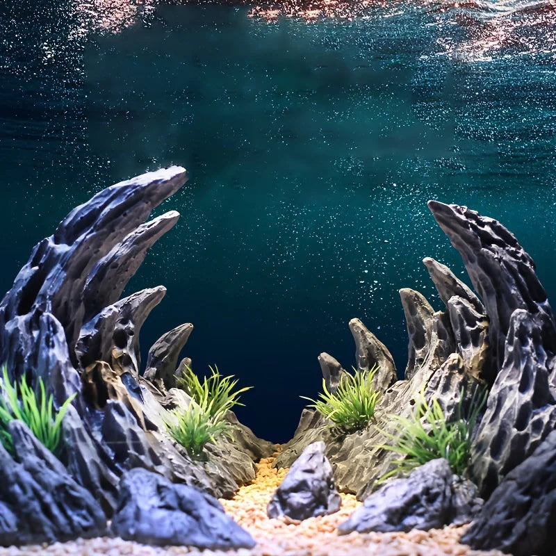 Aquarium Aquascape Resin Rock Fountain Micro Landscape Bonsai  Aquarium Keel Rock Landscape Aquarium Furniture