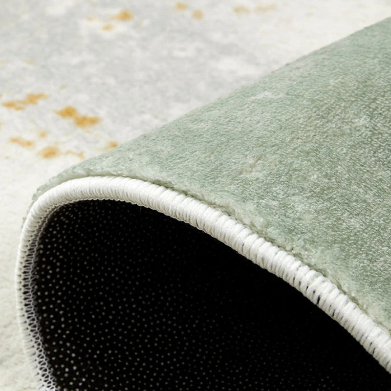 Irregular Shape Bedroom Decor Green Moss Carpet Thicken Plush Carpets for Living Room Fluffy Soft Floor Mat Washable Bedside Rug