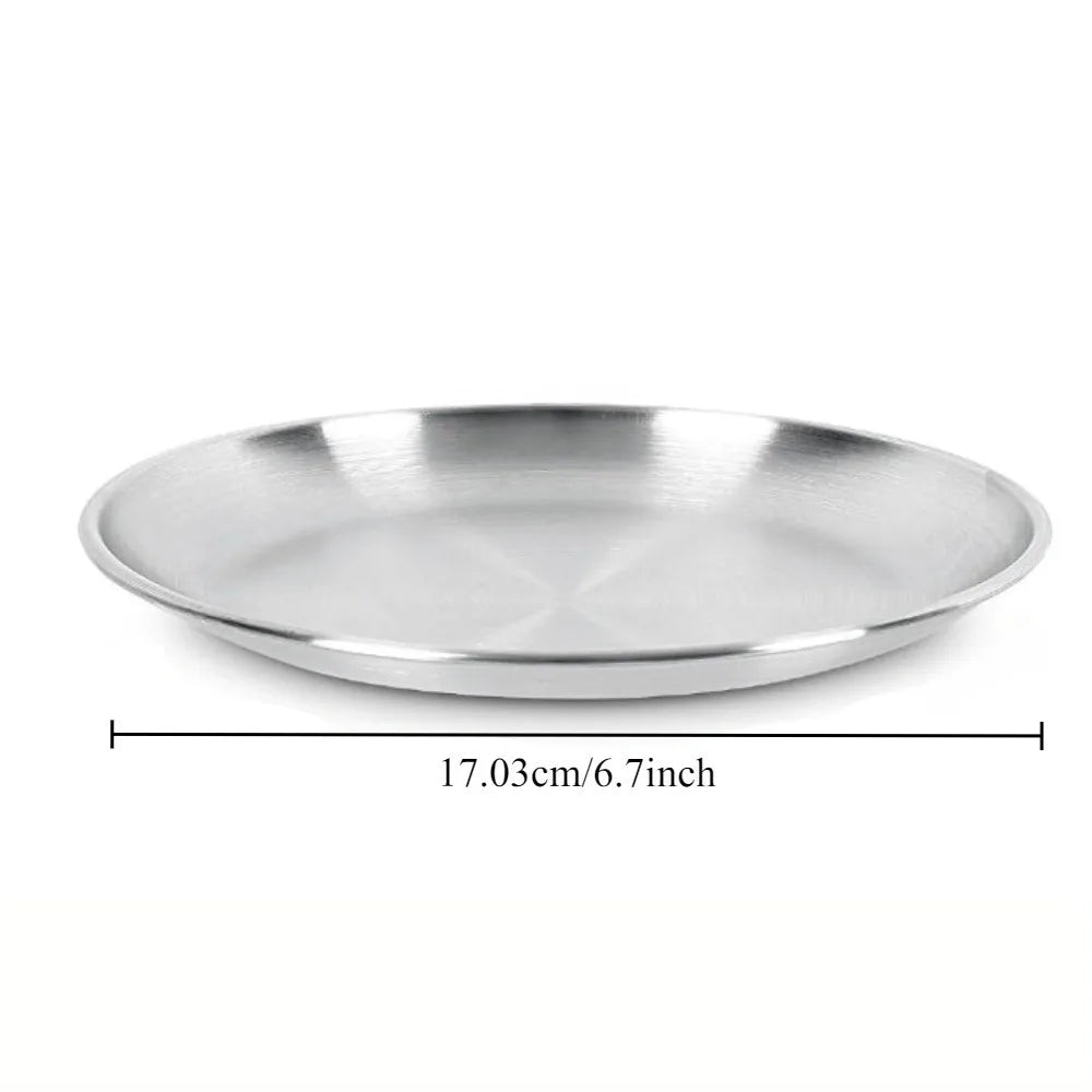 4pcs Whisker-Friendly Stainless Steel Cat Bowls Set - 6.7" Wide Metal Food Bowls with Non-Slip Base, 13oz Capacity, Durable & Easy-Clean Design for Indoor/Outdoor Use, Without Battery