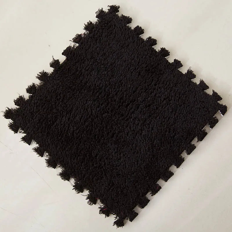 Soft Plush Warm Carpet Baby Play Mat Baby Bedroom Patchwork Carpet EVA Foam Interlocking Sports Floor Tiles Baby Warm Game Mat
