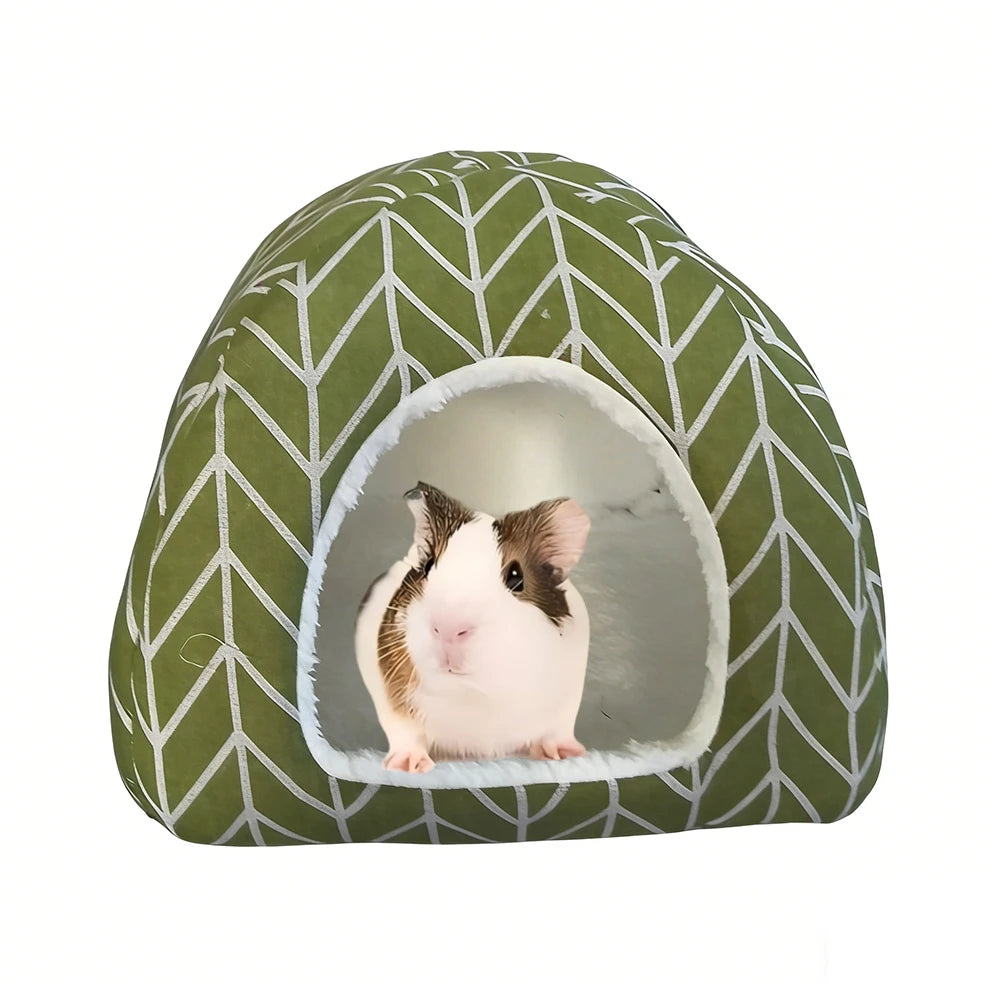 Guinea Pig Hideout Bed Hamster House for Chinchilla Hedgehog Rabbit House Cave Nest Sleeping Bed Cage Small Pet Accessories
