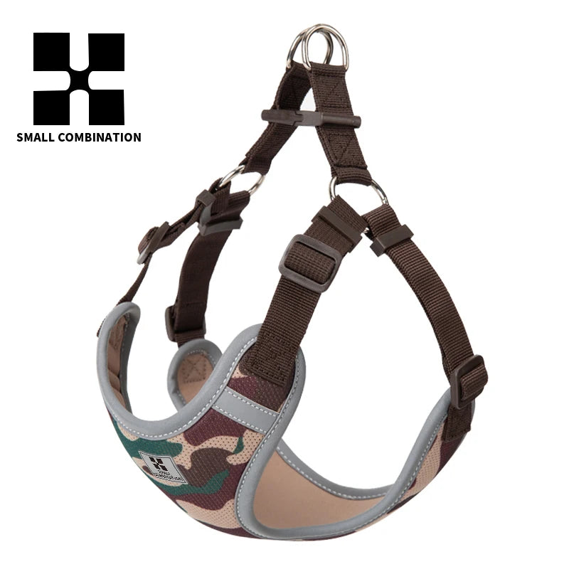 Cat Dog Harness Leash Set for Small Medium Dog Adjustable Pet Harness Reflective Breathable Outdoor Walking Pet Accessories