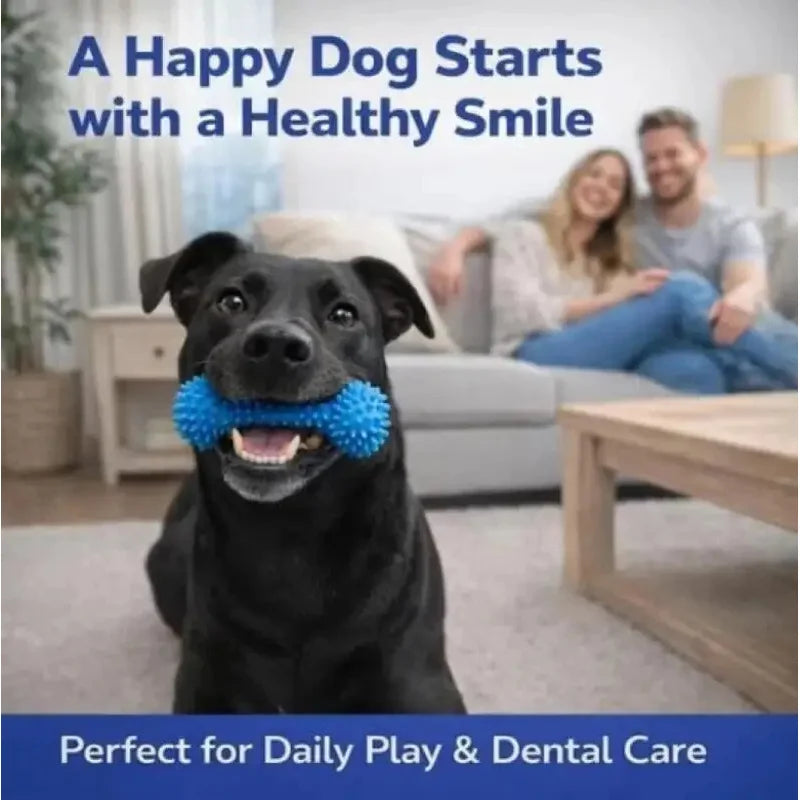 Dual-Action Canine Dental Prop, Dog Dental Chew Toy for Easier Teeth Brushing