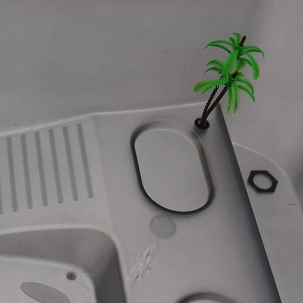 Reptile Terrarium Tank with Coconut Tree Ornament