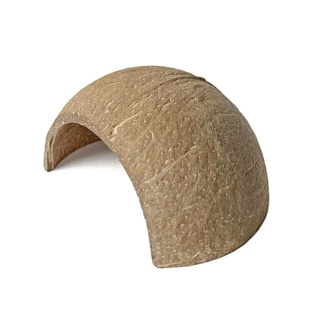 Natural Coconut Shell Coconut Shell Hamster Nest Bite-resistant Small Pet Toy Guinea Pig Hideout Reptile Hide Habitat Hamster