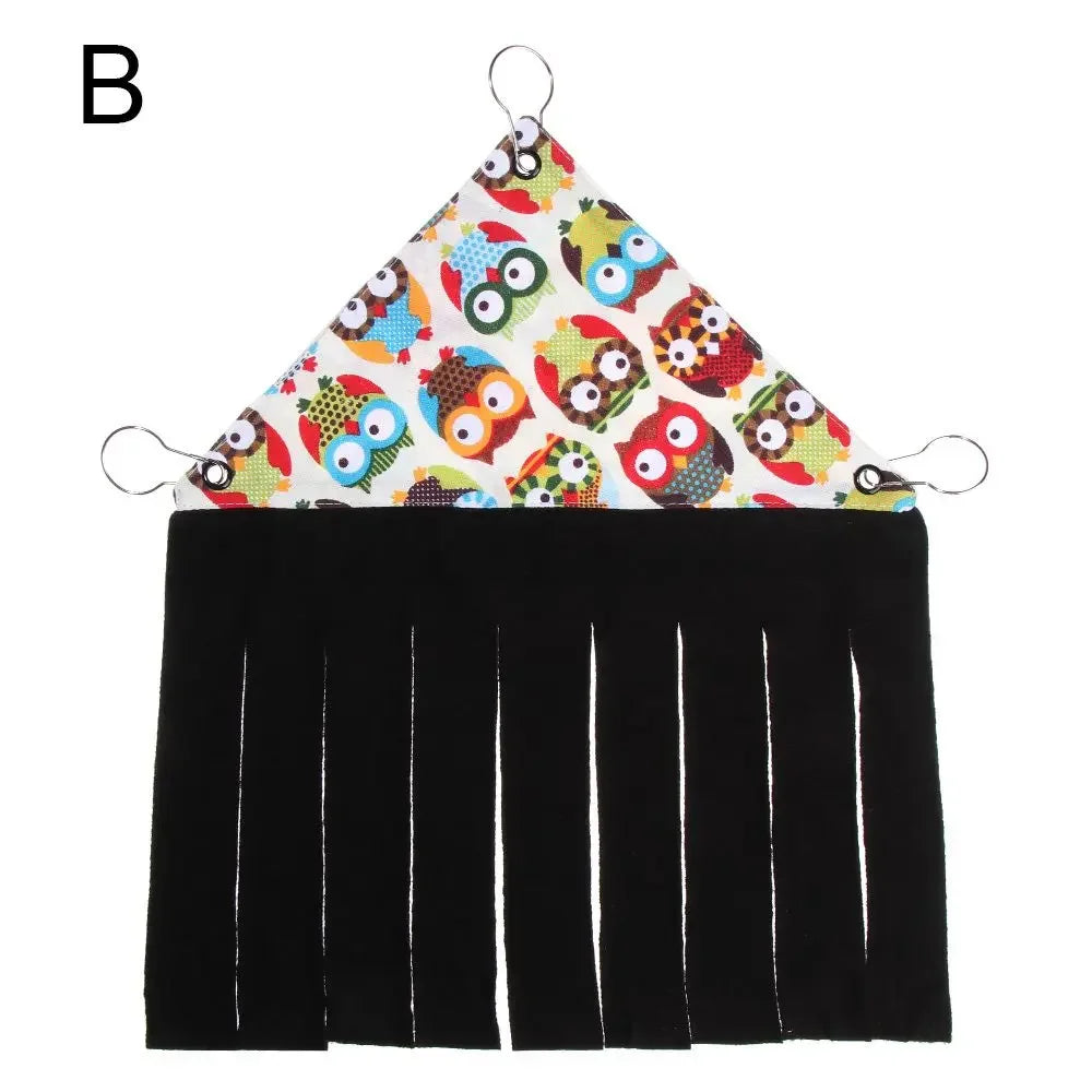 Small Animal Sleeping Bed Pet Tassel Tent Squirrel Hammock Guinea Pig Hideout Hideaway Corner House Hamster Nest