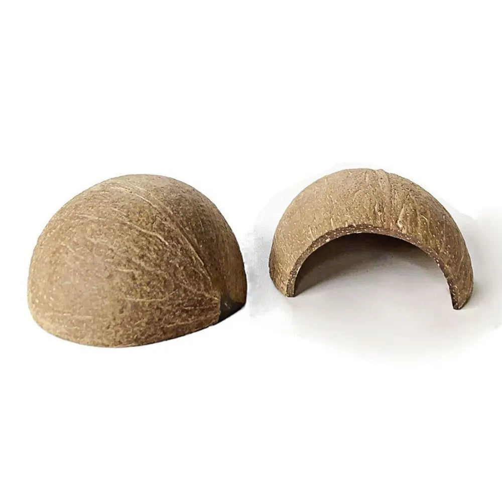 Natural Coconut Shell Coconut Shell Hamster Nest Bite-resistant Small Pet Toy Guinea Pig Hideout Reptile Hide Habitat Hamster