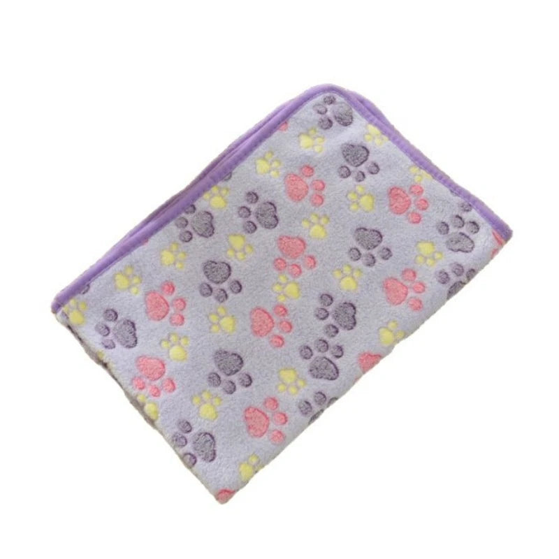 1. Small pet fleece blanket soft sleeping mat