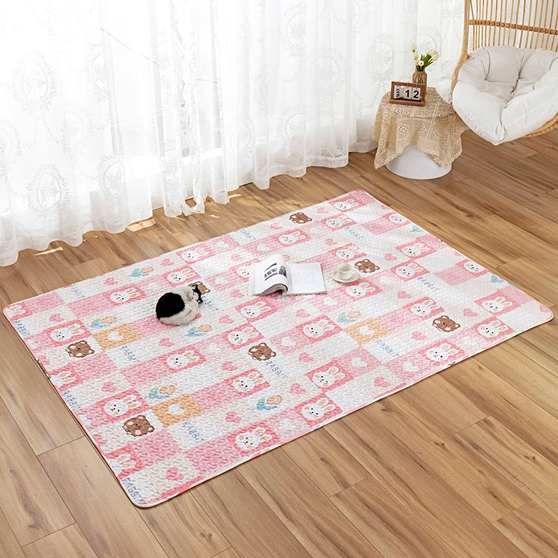 Rabbit Floor Mat Pet Sofa Cushion Training Pad Guinea Pig  Mat Lapin Cage Mat Cat Dog Sleeping Blanket Fence Pad Bunny Supplies