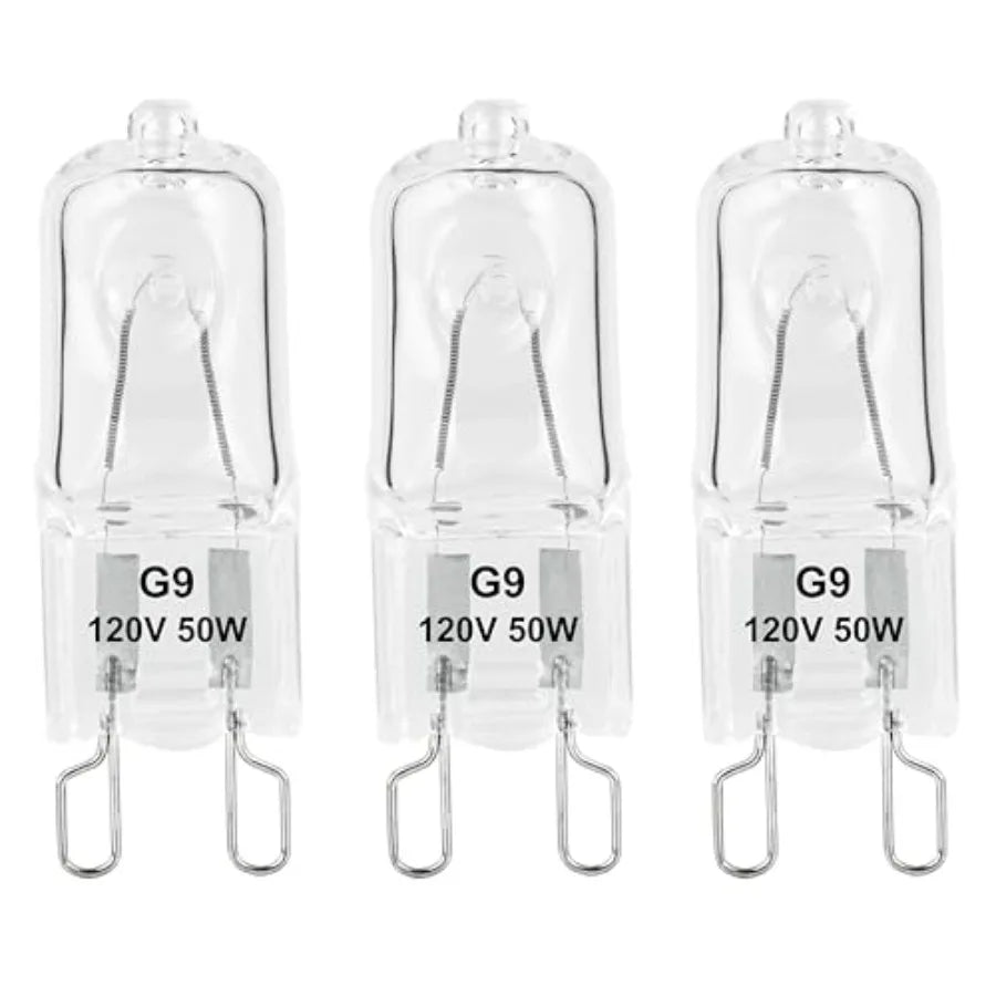 G9 Heat Lamp Bulbs for Reptile, Day White, Mini Halogen Bulb 50W, Infrared Reptile Heat Lamp for Bearded Dragon Gecko Turtle Li