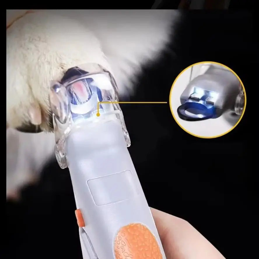 LED Pet Nail Clipper Professional Dog Cat Toe Claw Scissors Nail Trimmer Grooming Safety Stop For Small Animals Pets