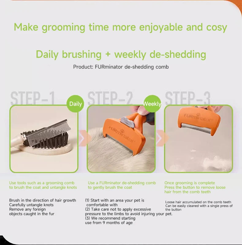 HOOPET Dog Grooming Brush Cat Deshedding Brush Pet Supplies