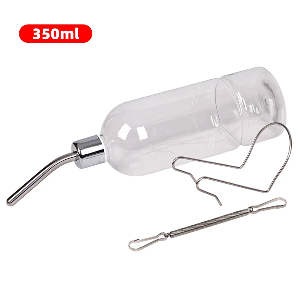 Hamster Rabbit Pet Hanging Automatic Drinking Fountain 180ml/350ml Easy Installation Drinking Bottle for Guinea Pig Squirrel 1Pc