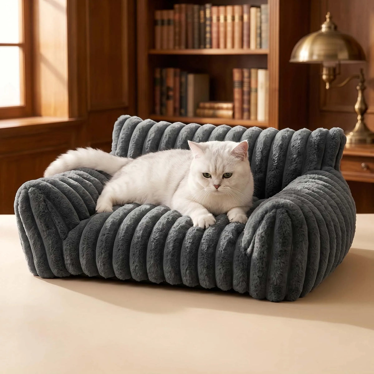 Warm Comfort Cat Sofa  Deep Sleep Cat Bed Pet Basket Kitten House Small Dogs Sofa Cute Soft Cushion For  Medium Cats Bed