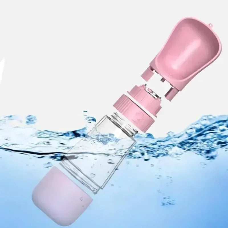 320ML Portable Dog Water Bottle With Food Container Travel 2 in 1 Pet Water Dispenser For Small Large Dogs Cat Labrador Drinking Bowls