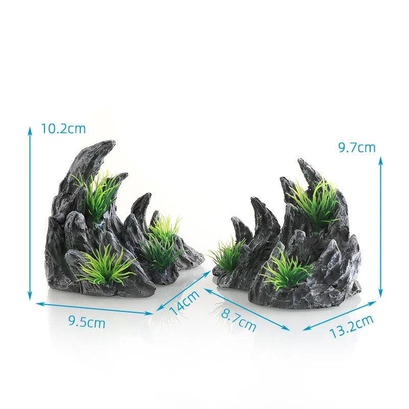 Aquarium Aquascape Resin Rock Fountain Micro Landscape Bonsai  Aquarium Keel Rock Landscape Aquarium Furniture